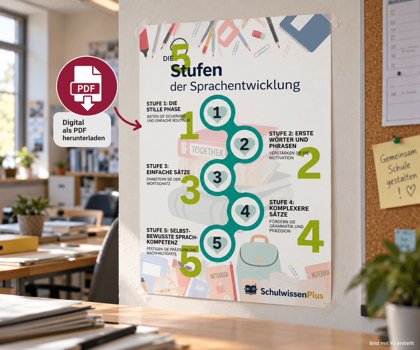 Die 5 Stufen der Sprachentwicklung